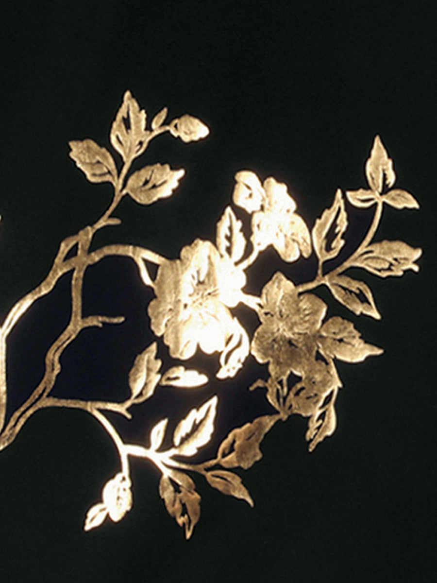 Galtic Nocturne Gold Floral Pima T-shirt