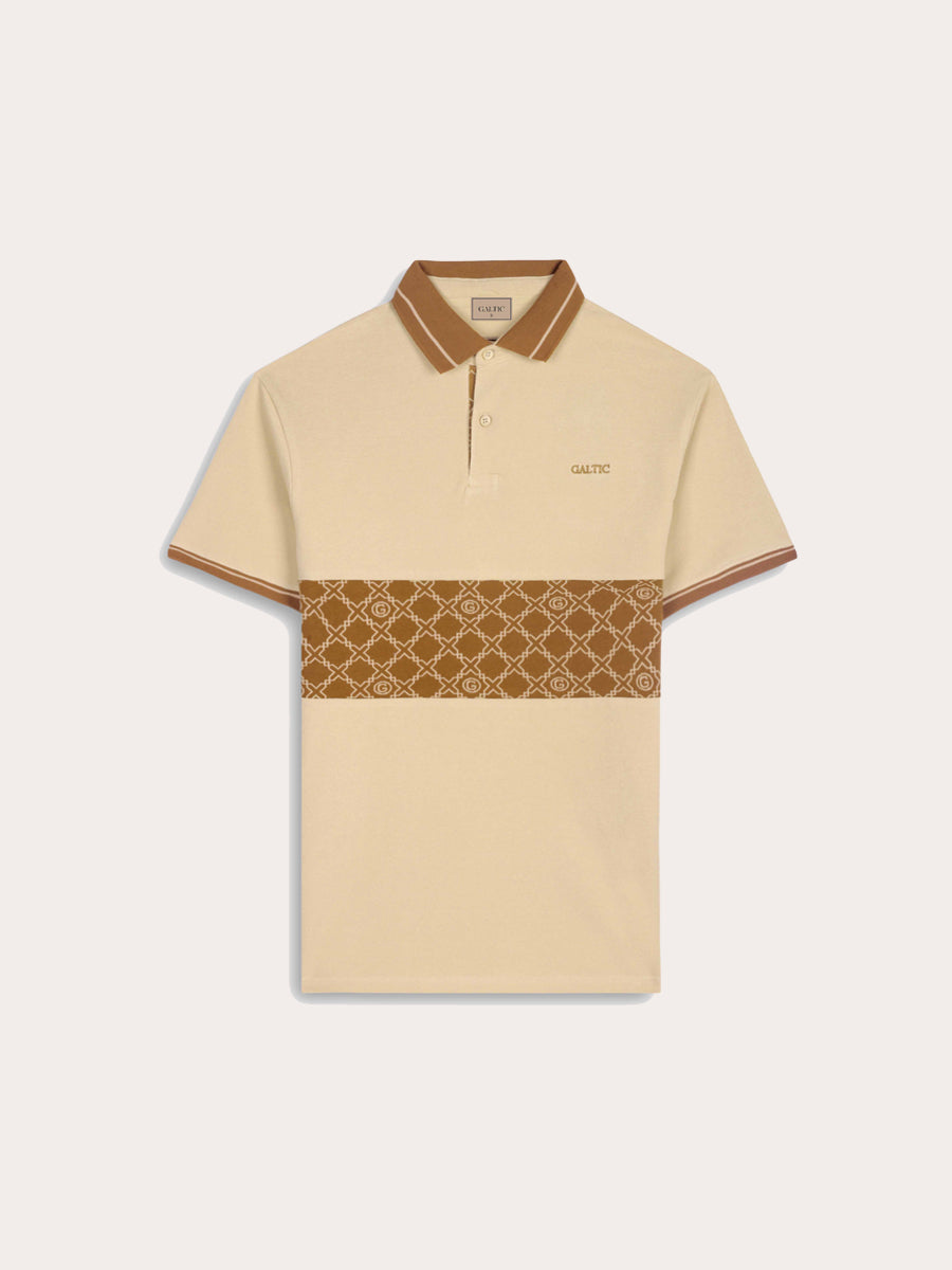 Galticverse Crest Jacquard Piquet Polo