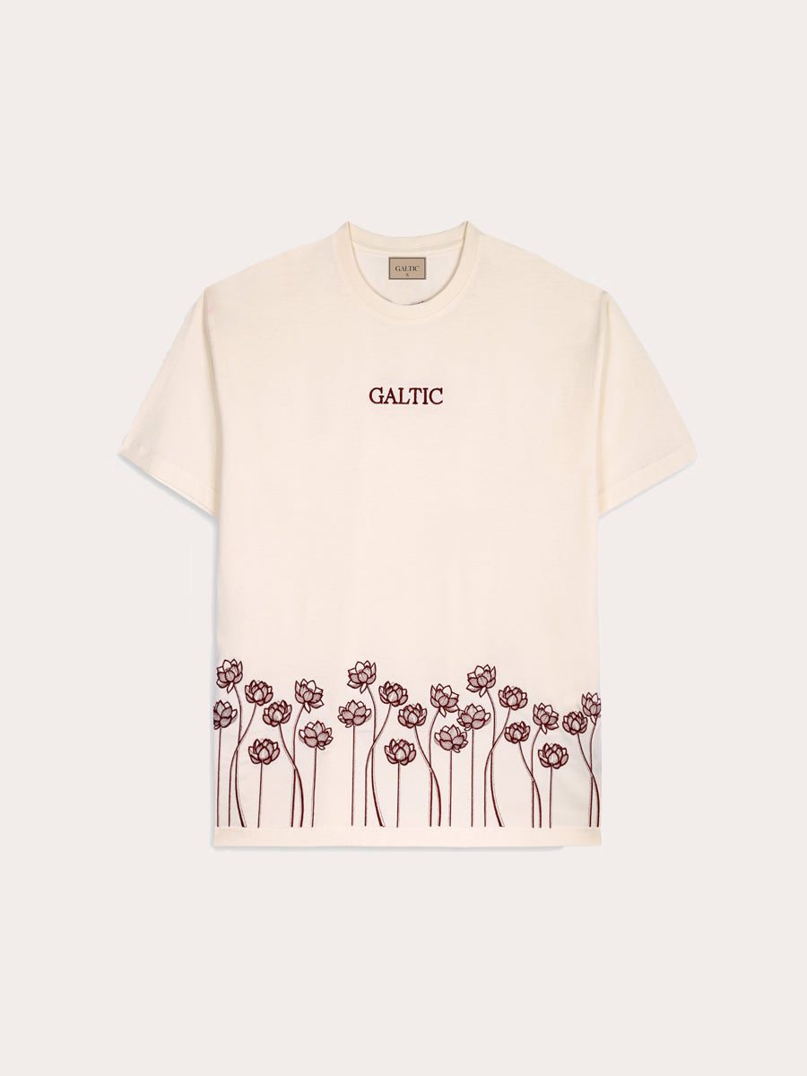 Galtic's Bramha Bloom Embroidered Tshirt