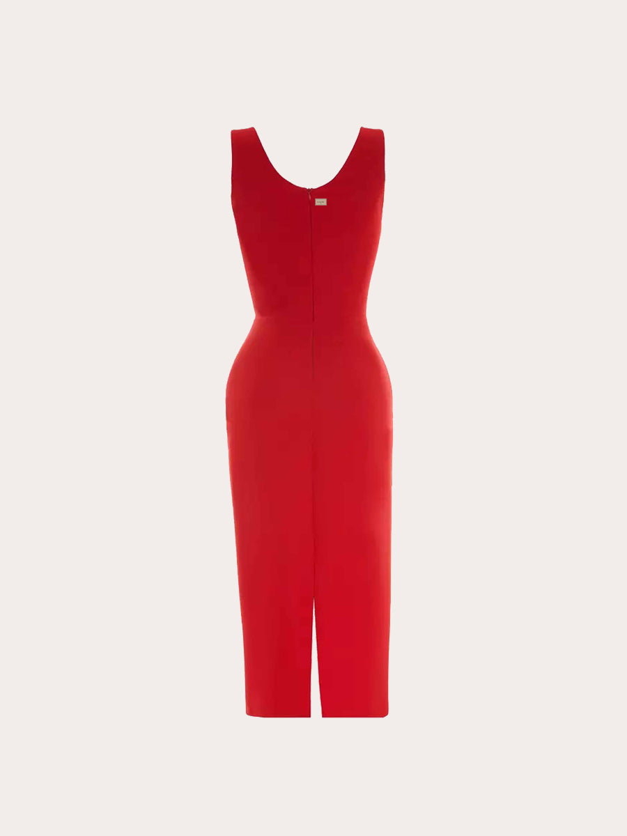 The Rouge Résonance Midi Dress