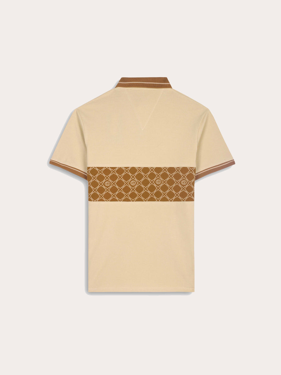 Galticverse Crest Jacquard Piquet Polo