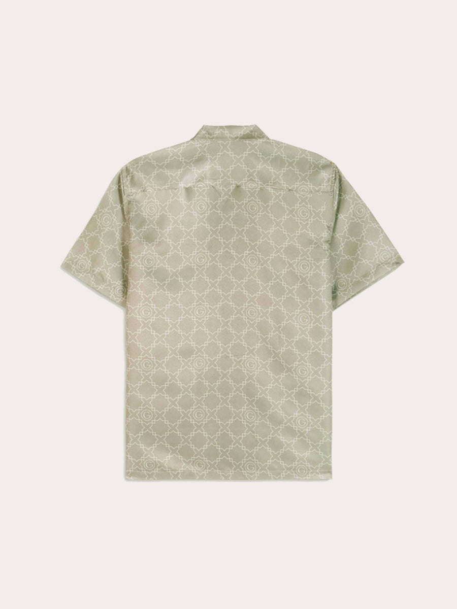 Galticverse Monogram Silk Satin Coord Set