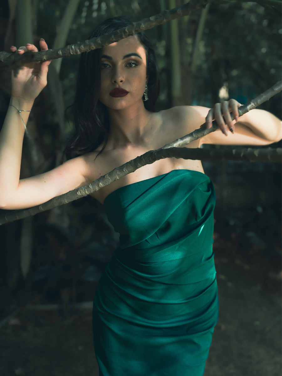 Mer Du Soir Fishtail Midi Dress