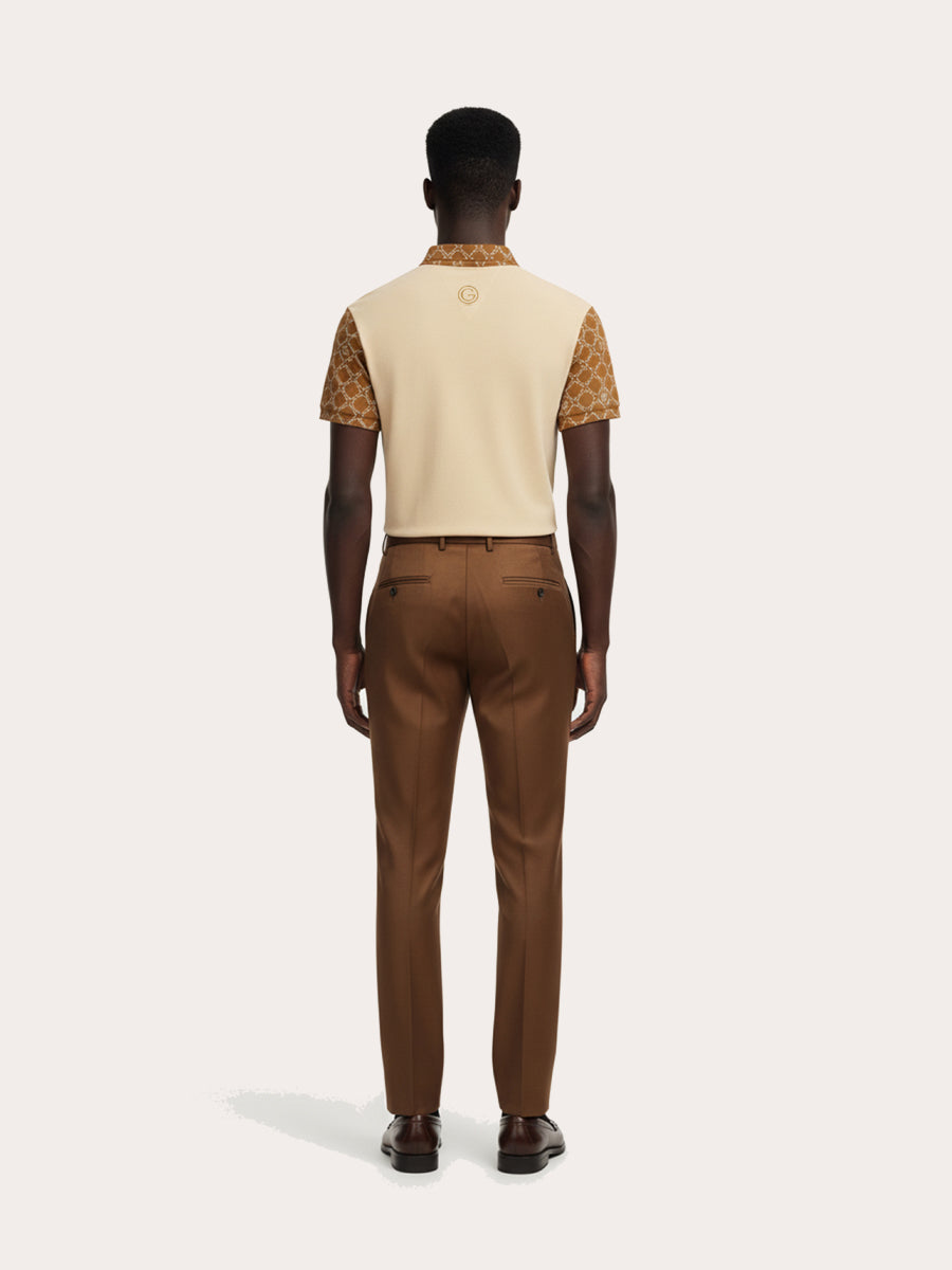 Galticverse Imperium Jacquard Sleeve Piqué Polo