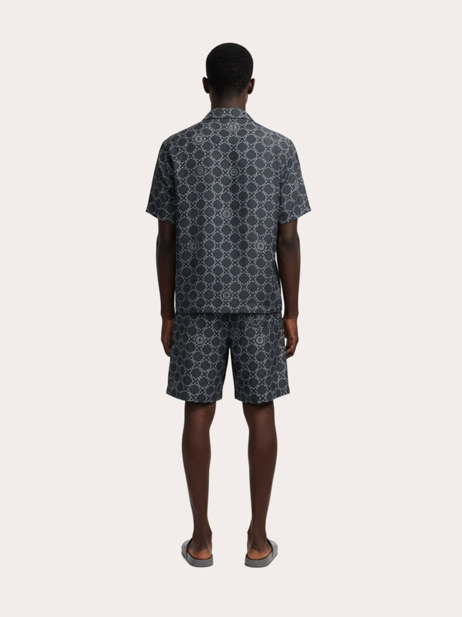 Galticverse Monogram Silk Satin Coord Set