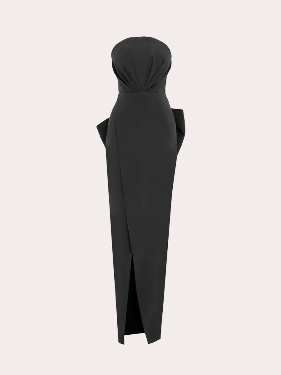 Elysian Symphony Back Bow Maxi Dress