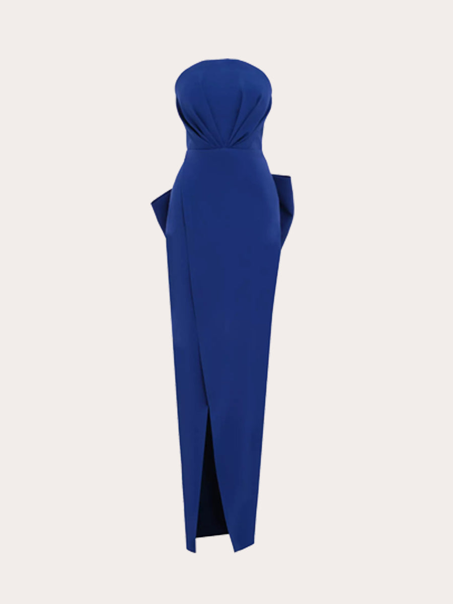 Elysian Symphony Back Bow Maxi Dress