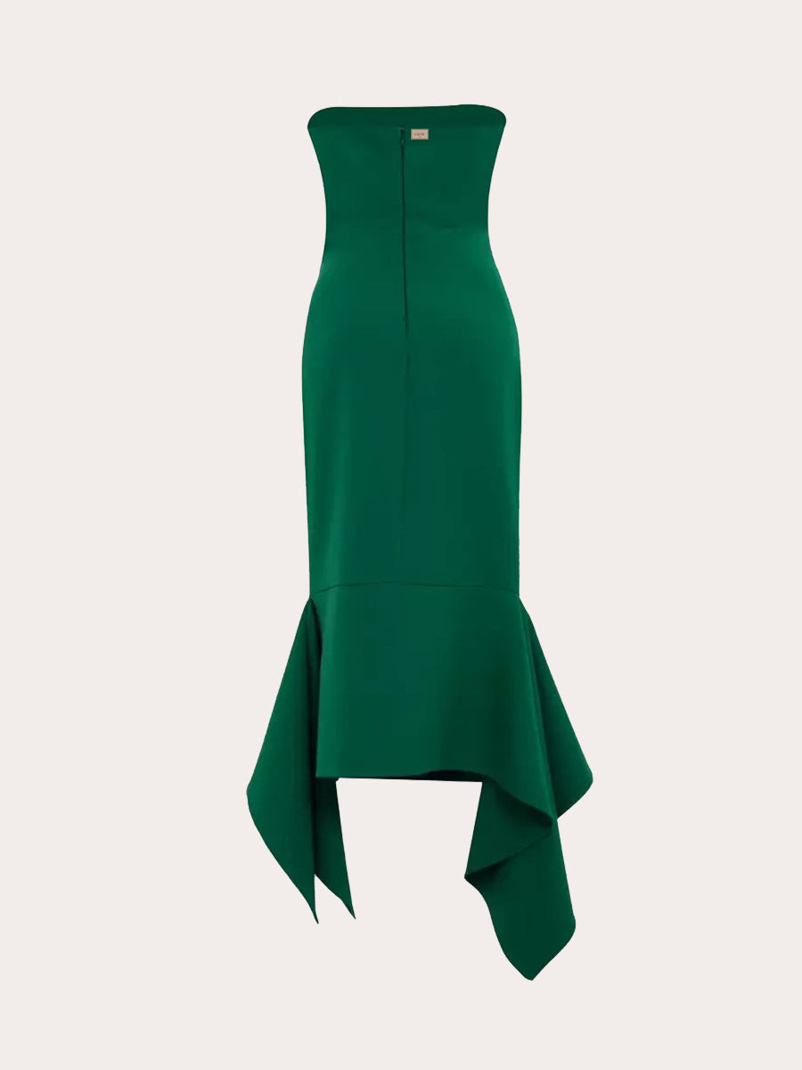 Mer Du Soir Fishtail Midi Dress