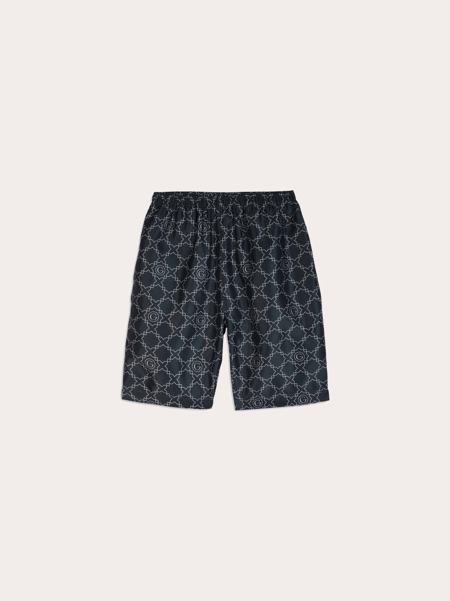 Galticverse Monogram Silk Satin Coord Set