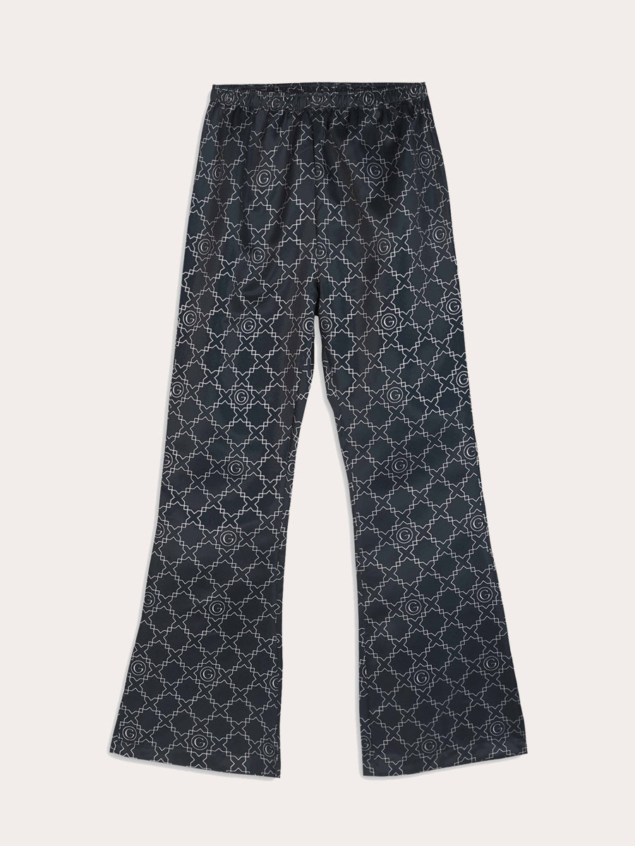 Galticverse Monogram Ethereal Silk Satin Coord set