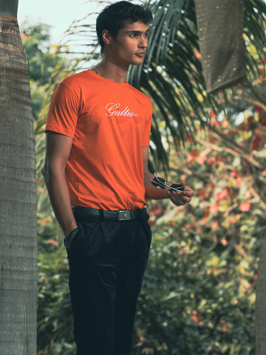 Galtic Aurelius Embroidered Pima T-shirt