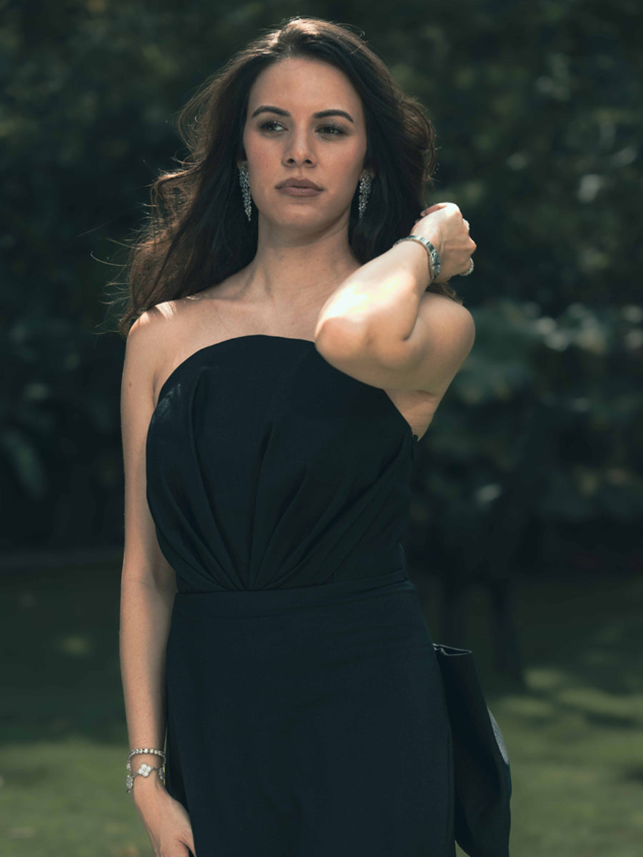 Elysian Symphony Back Bow Maxi Dress