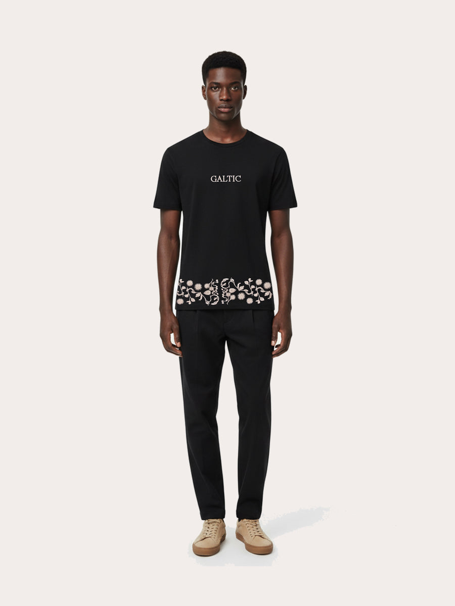 Galtic Floravine Embroidered Pima Tshirt