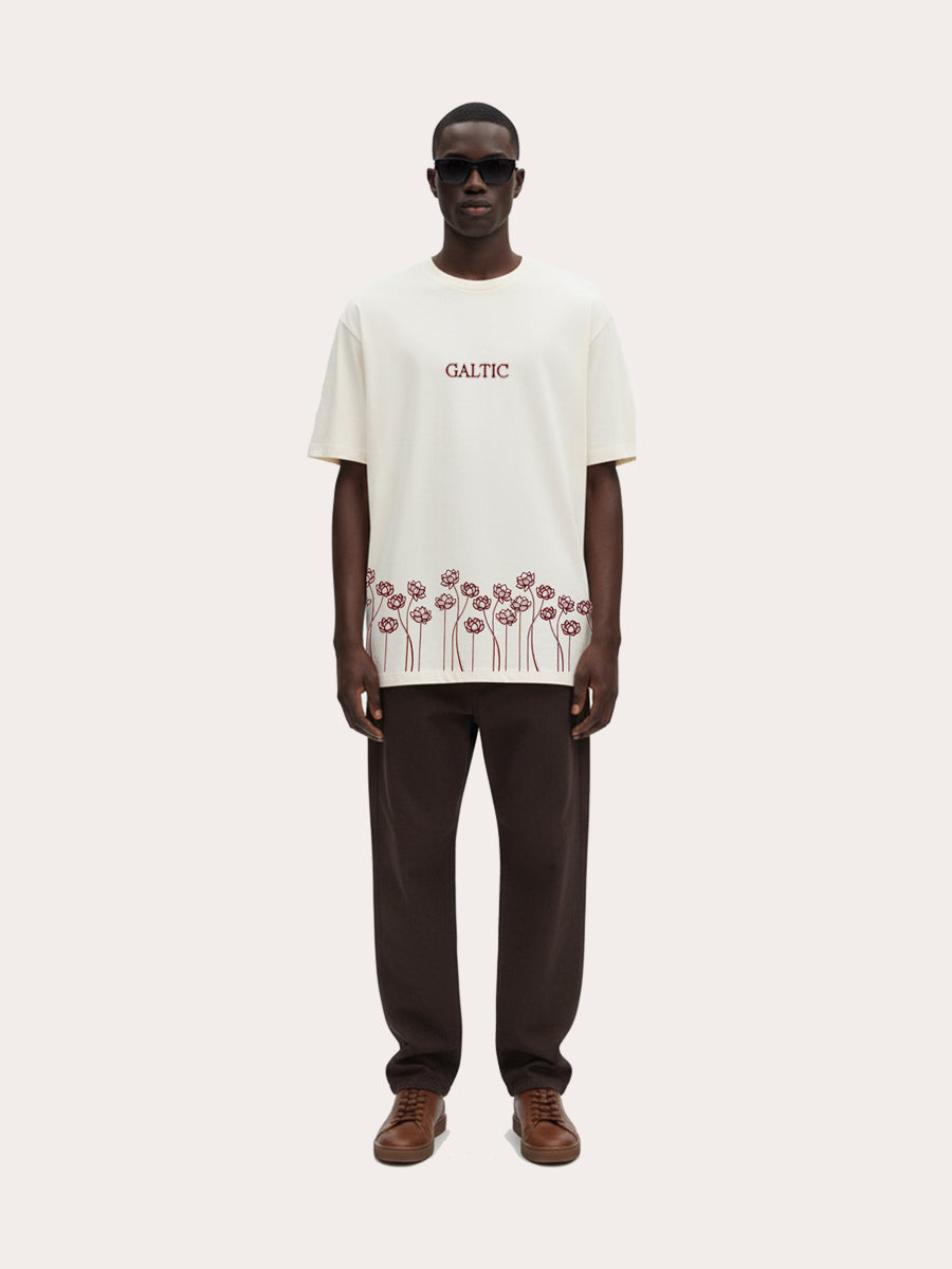 Galtic's Bramha Bloom Embroidered Tshirt