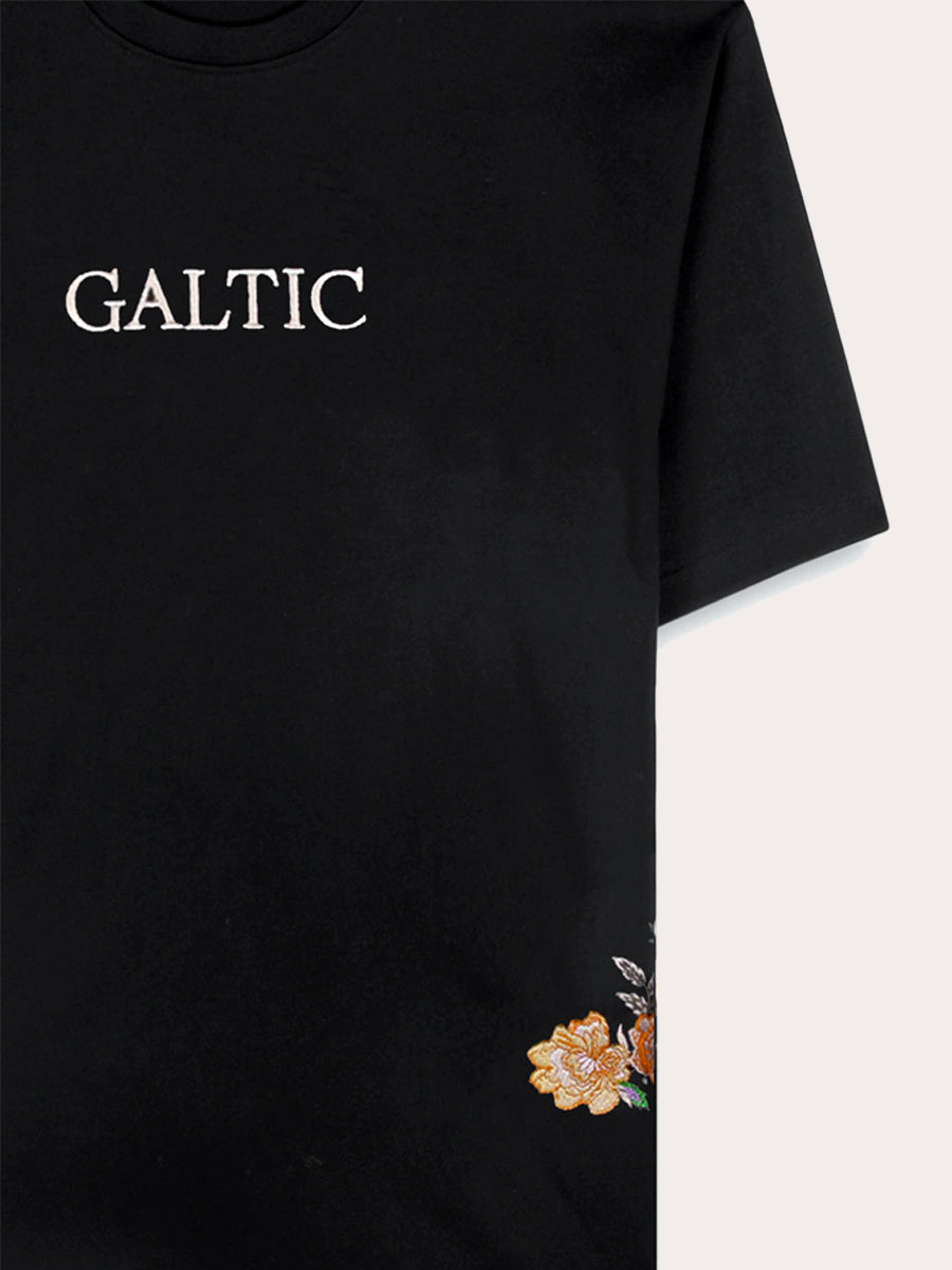 Galtic Enchanted Flora Embroidered Pima Tshirt