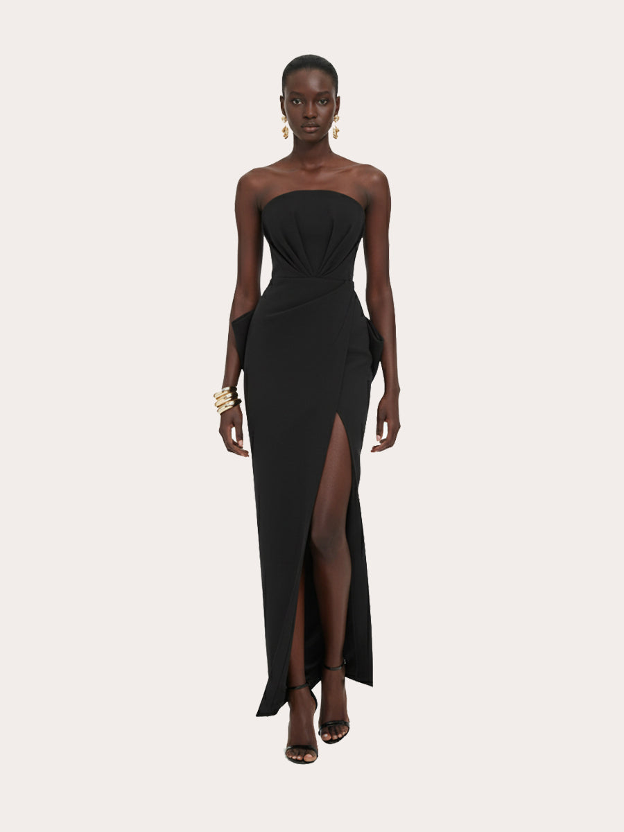 Elysian Symphony Back Bow Maxi Dress