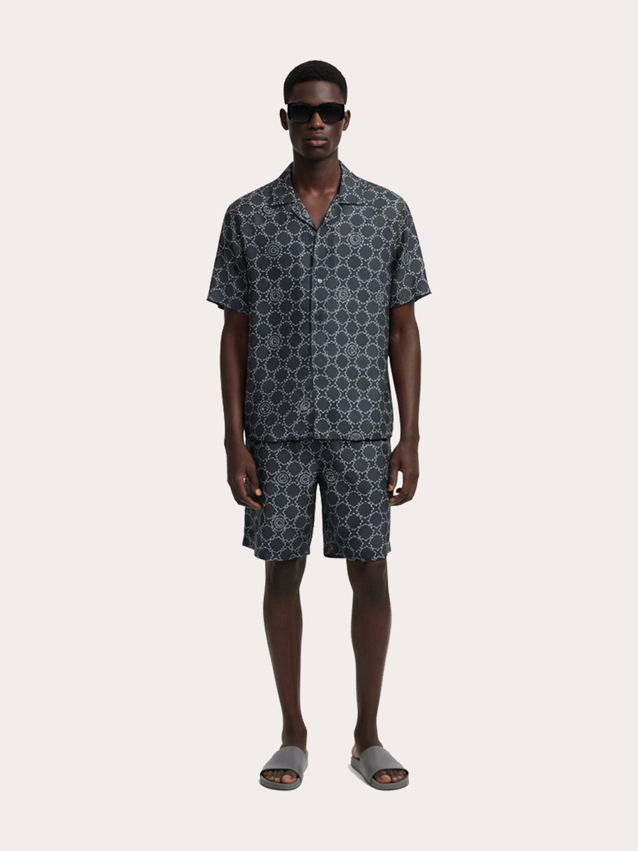 Galticverse Monogram Silk Satin Coord Set